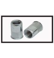 Insert Nuts Round Body Reduced Head – Low Profile Well Nuts for Thin Panel Sealing – Neoprene Rubber Expansion Sleeve, Steel Nut, M5-M8 Threads, Water Tight Vibration Proof for Electronics and Machinery